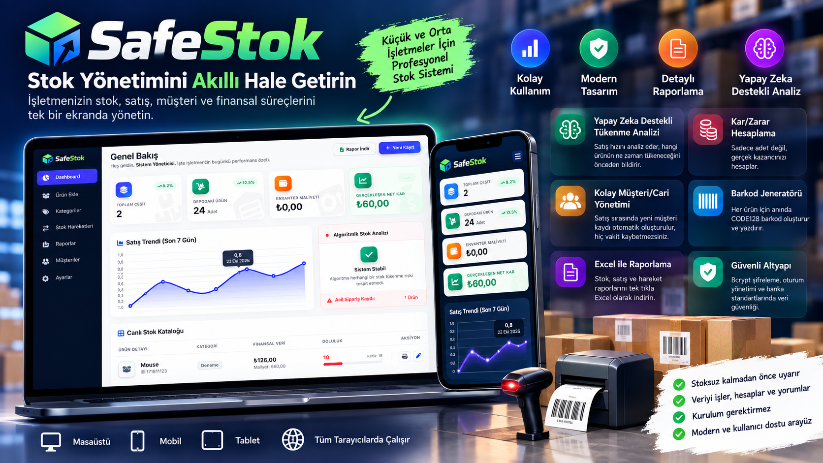 Gelişmiş Stok Takip Yazılımı